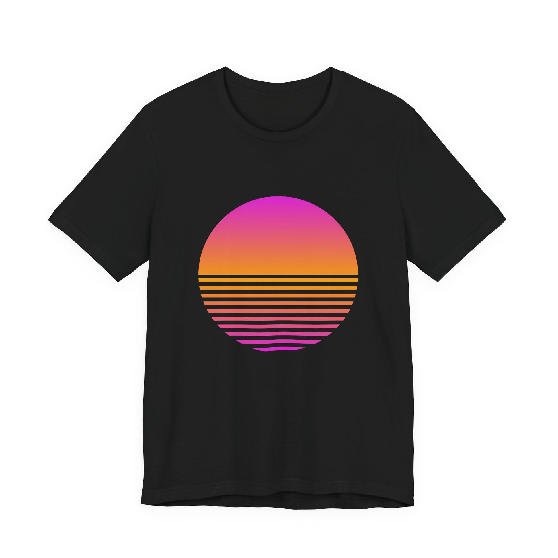 Sunset Grid synthwave sunset soft Bella Canvas unisex tee