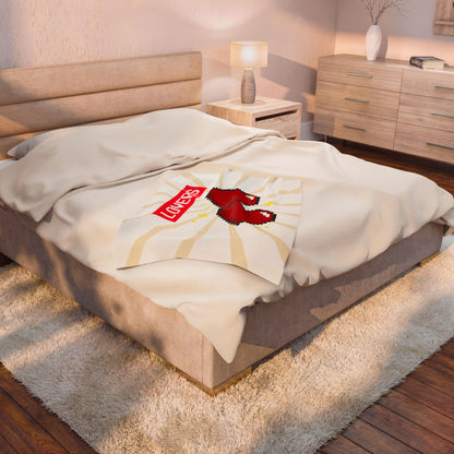 Lovers, Press Start Velveteen Plush Blanket