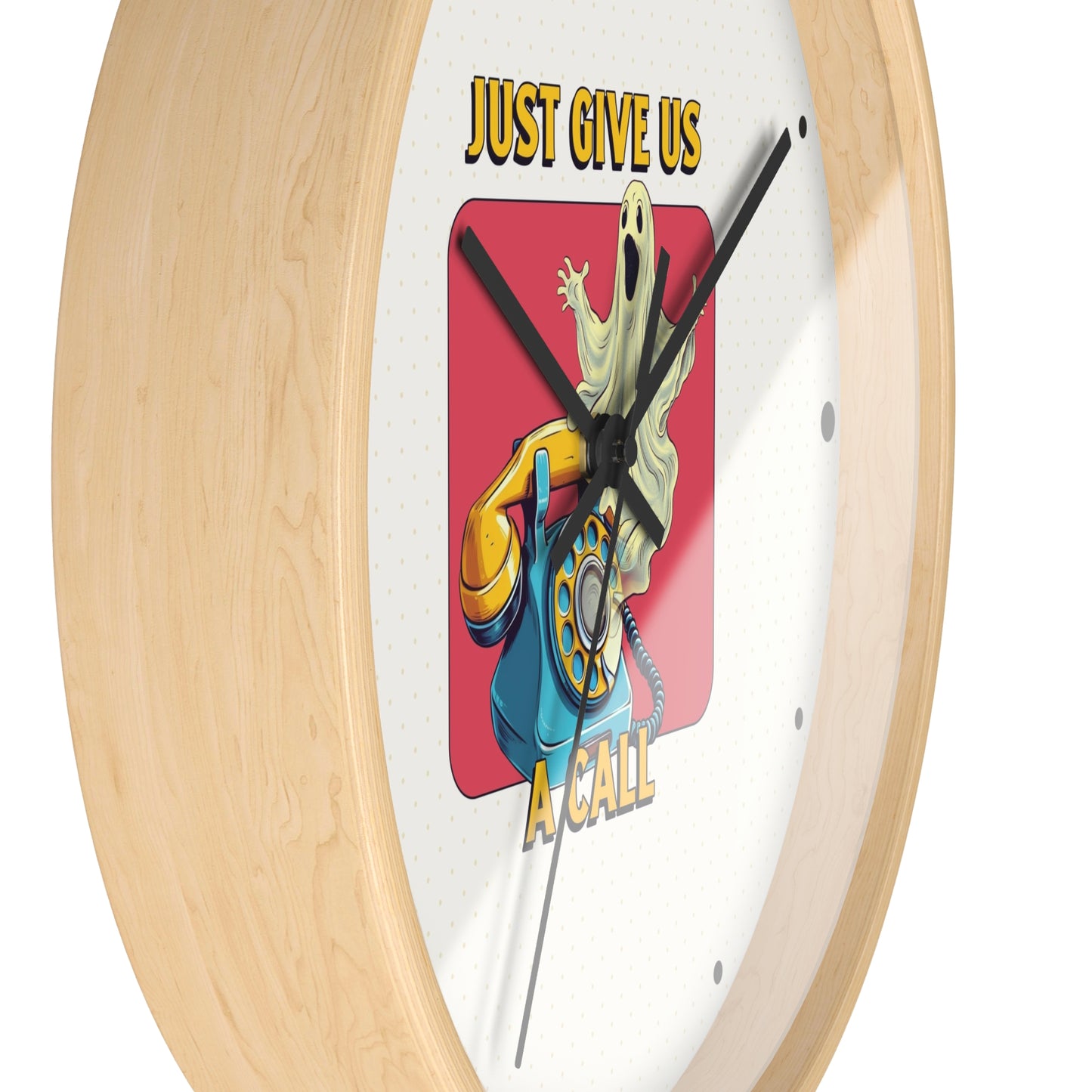 Just Give Us a Call Wall Clock