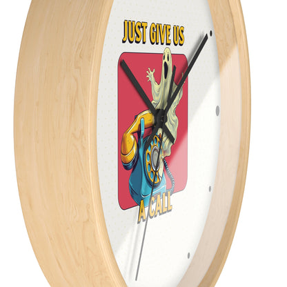 Just Give Us a Call Wall Clock
