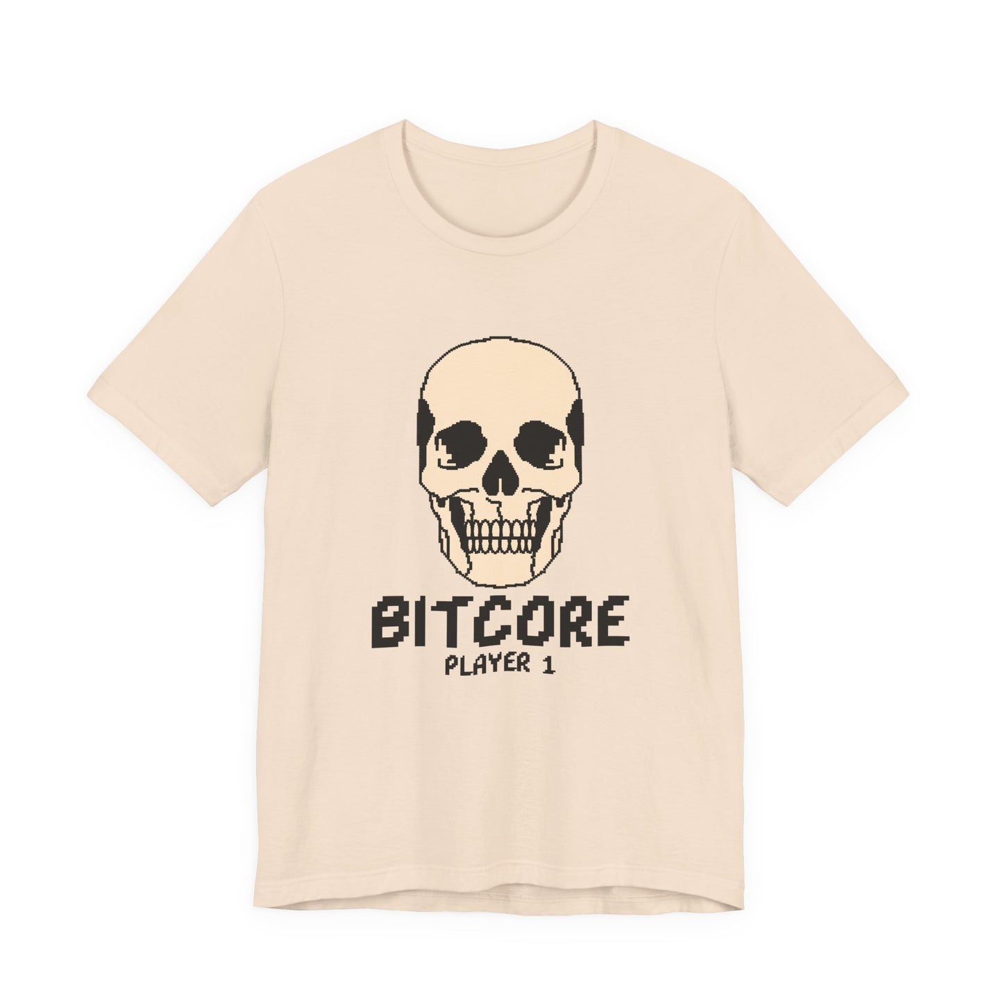 Bitcore Player 1 Pixel Skull Tee