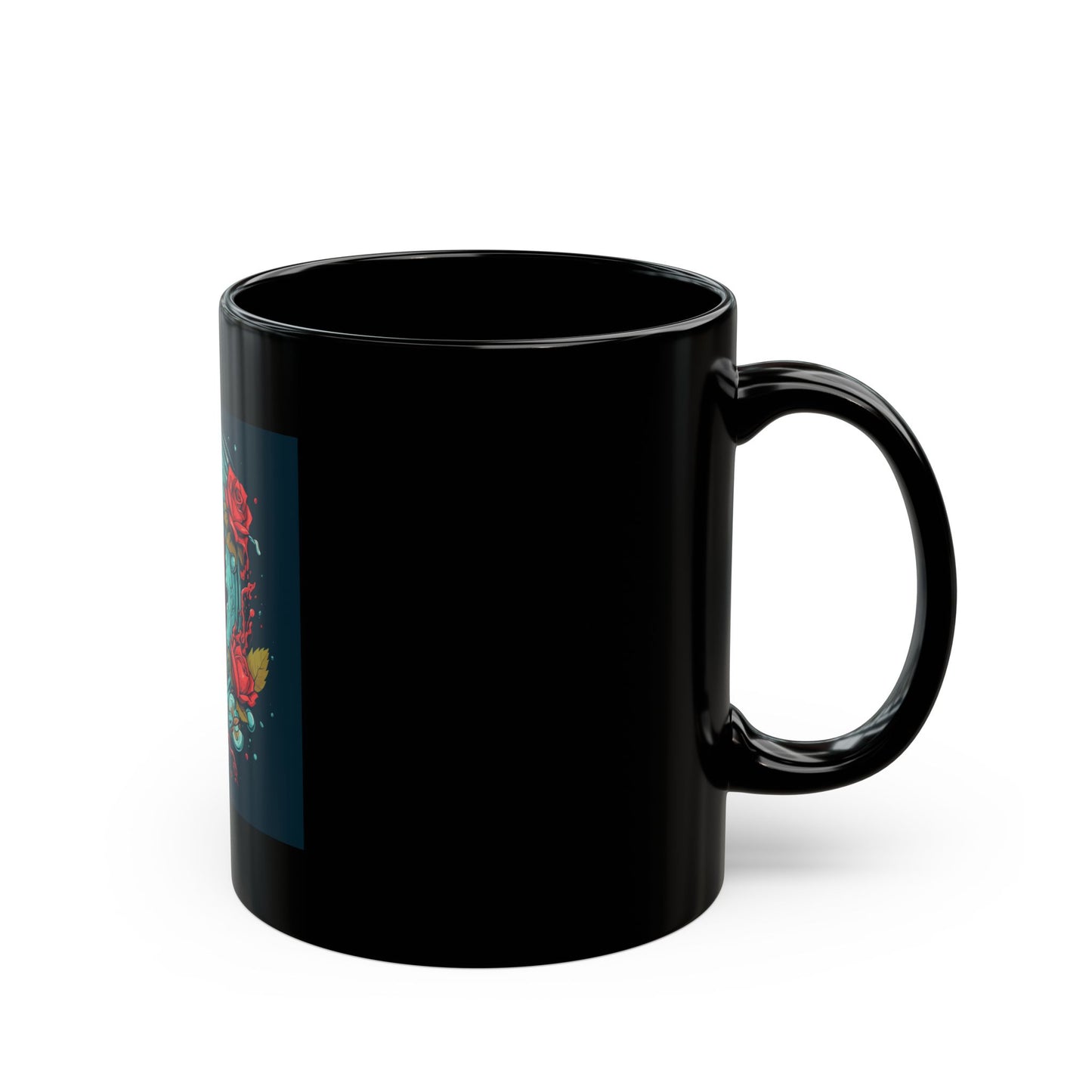 Soda & Roses Black Mug