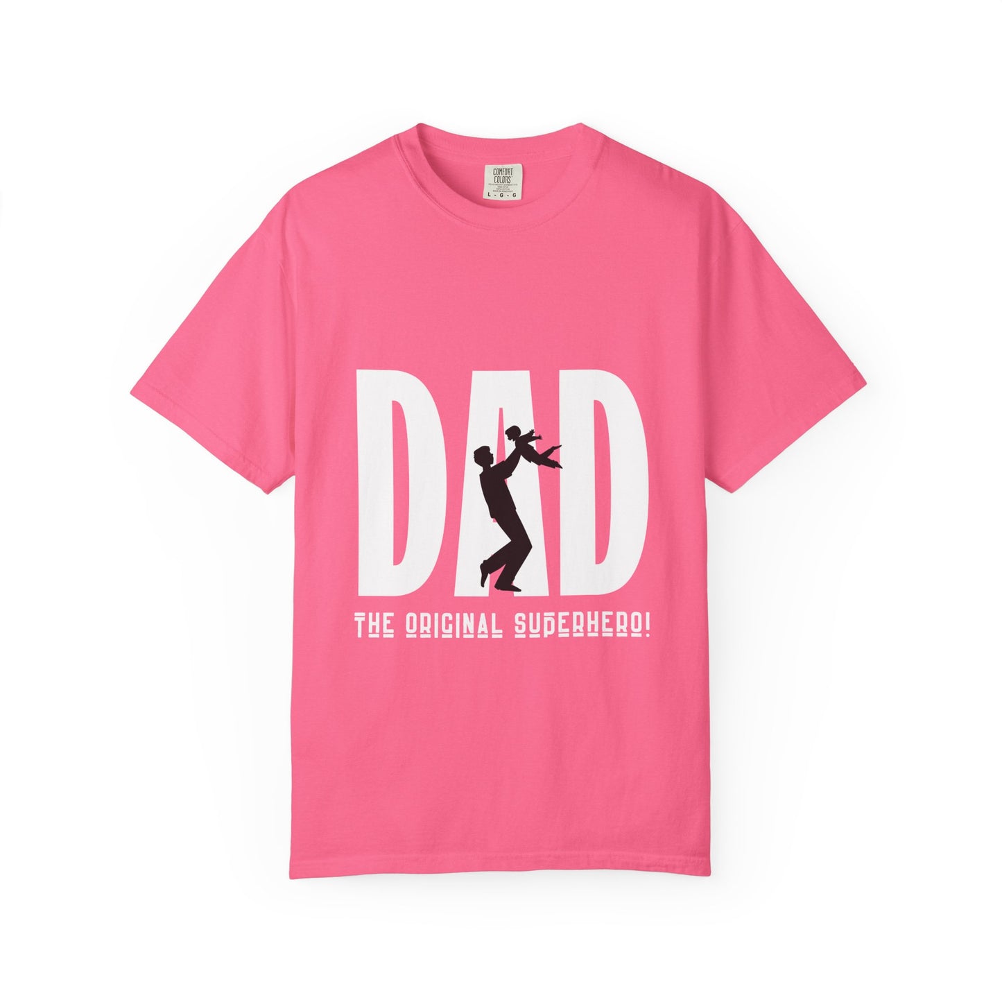 DAD The Original Superhero Shirt | Heavyweight Vintage Style Dad Tee | Perfect Father’s Day Gift