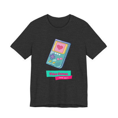 Video Games Love Em Handheld Tee