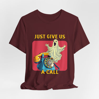 Just Give Us a Call Retro Ghost Hotline Tee