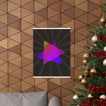 Neon Star Retro Poster