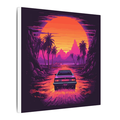 Drive-In Night Canvas Print