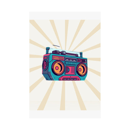 Retro Boombox Retro Poster
