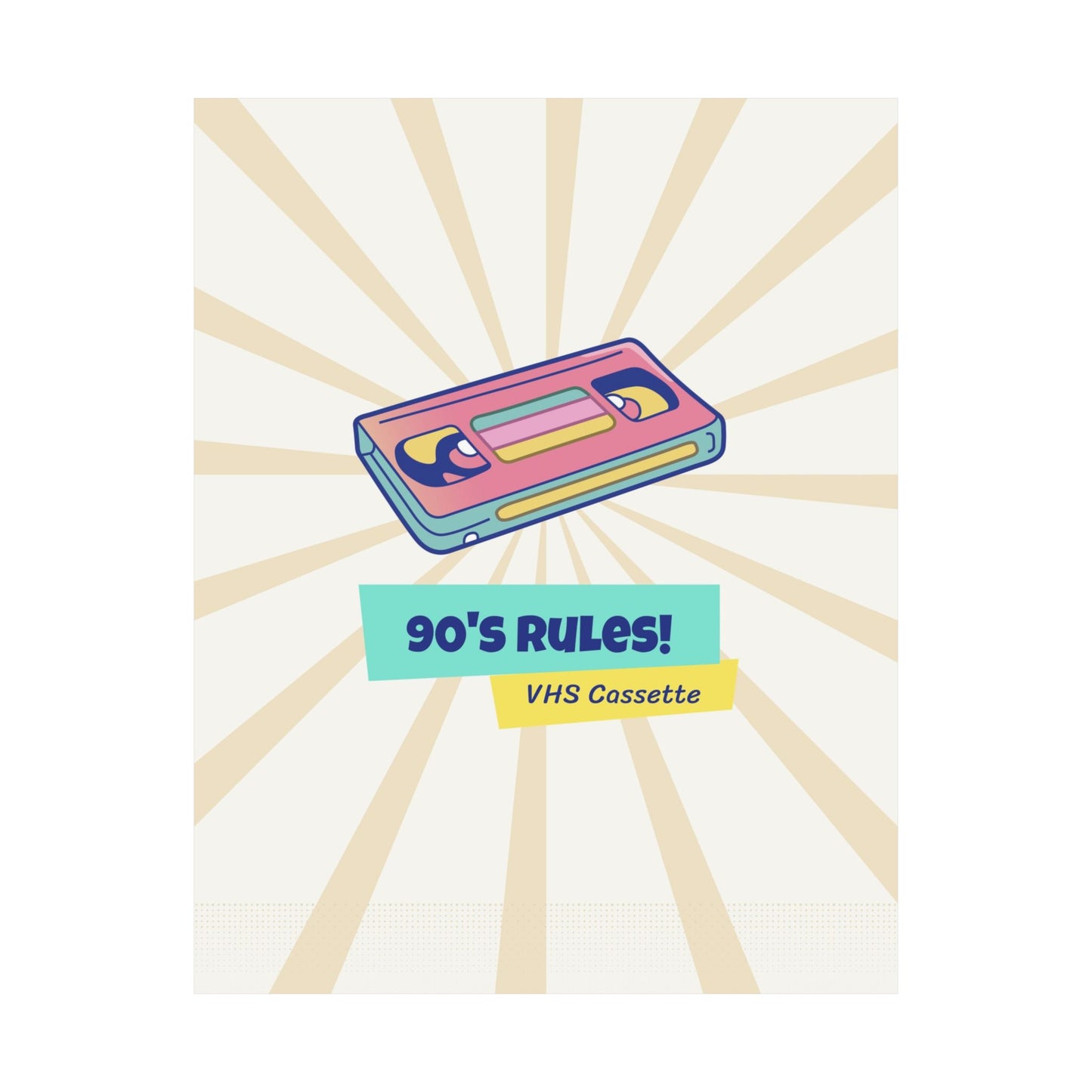 90's Rules! Retro Poster