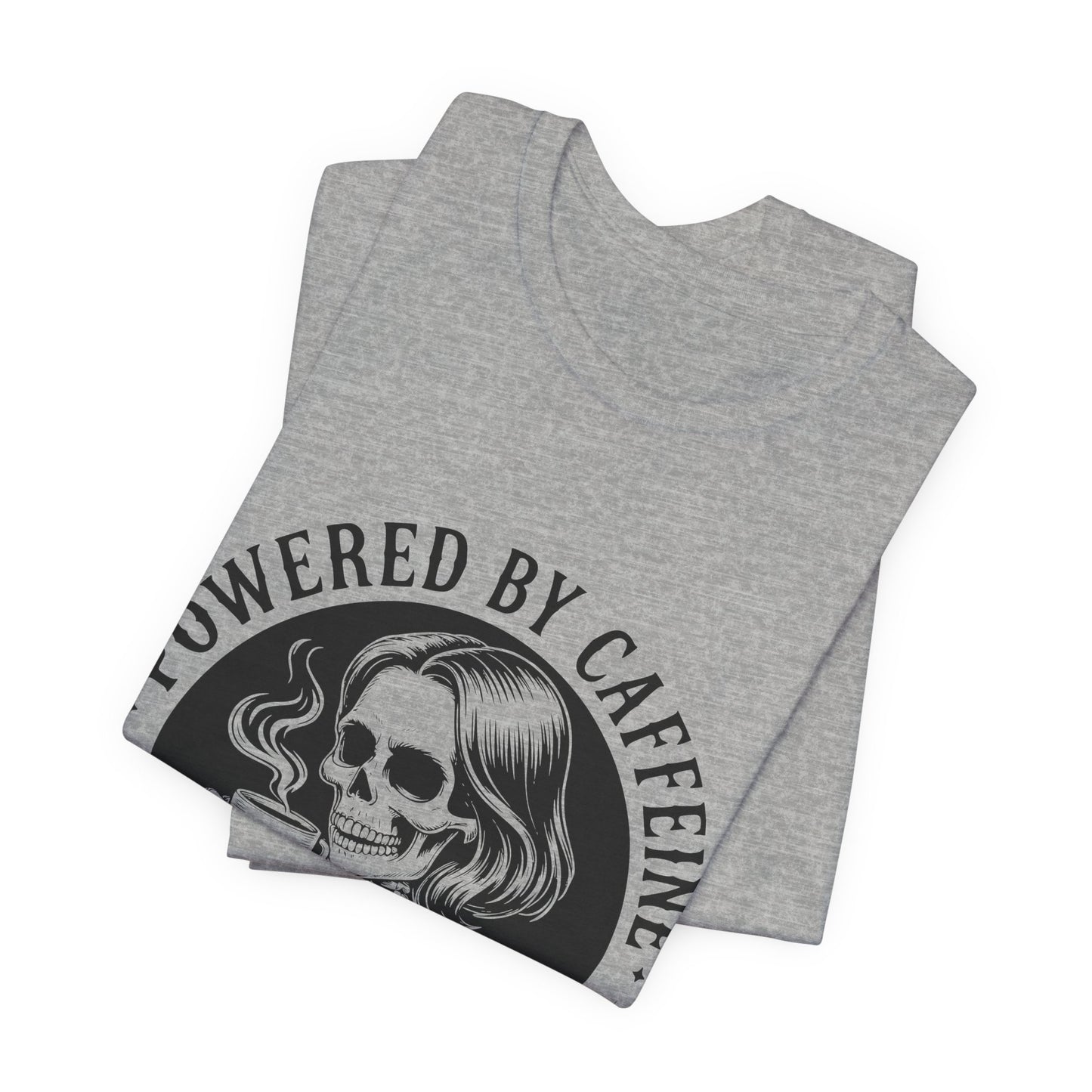 Powered by Caffeine and Chaos Skeleton Tee