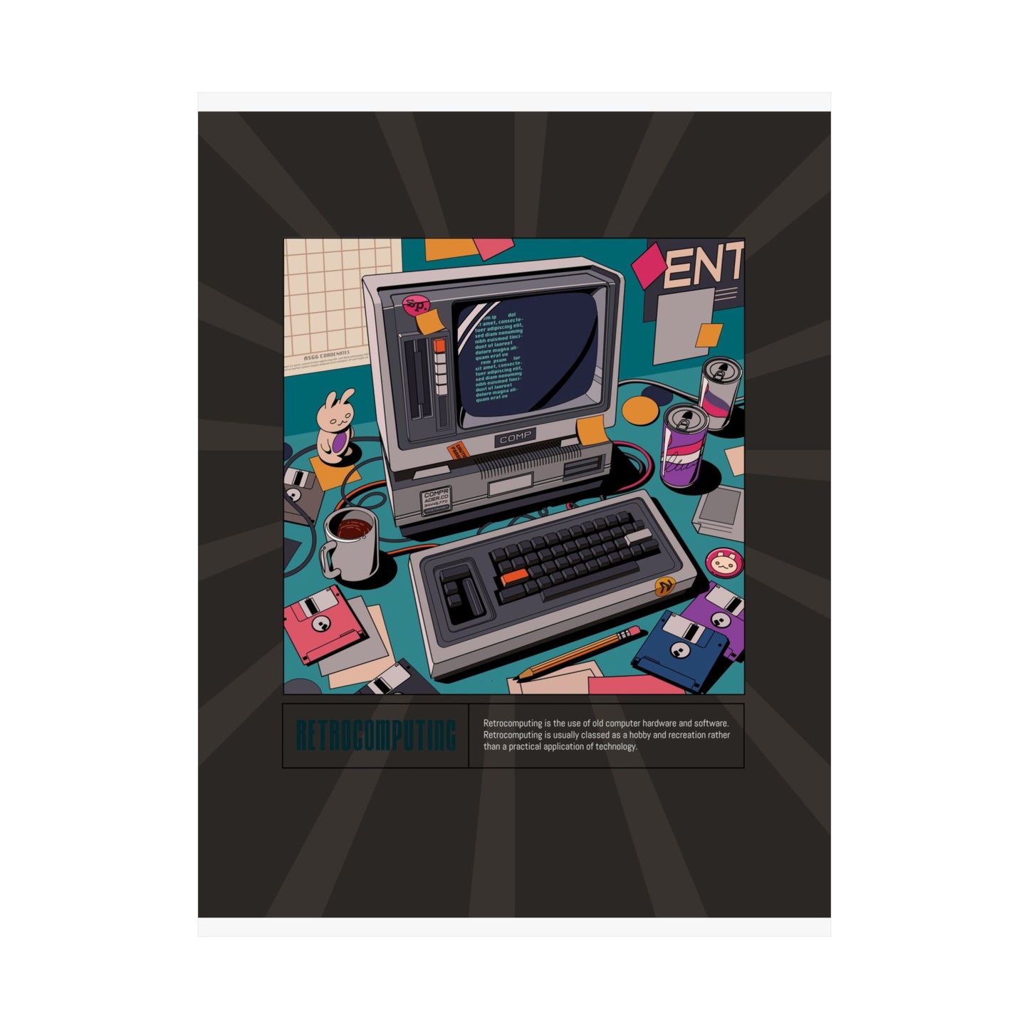 Retro Computing Retro Poster
