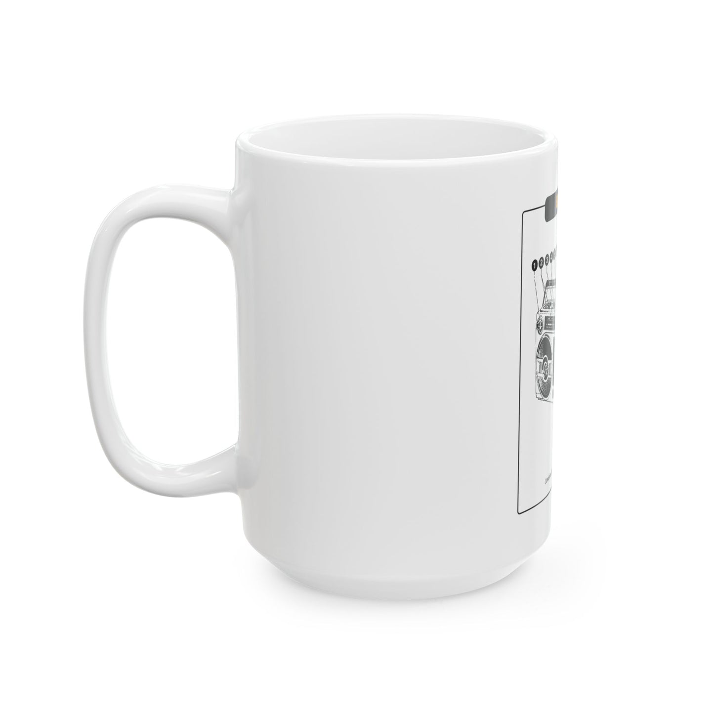 Boombox Blueprint Mug