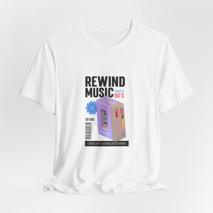 Rewind Music Cassette Tee