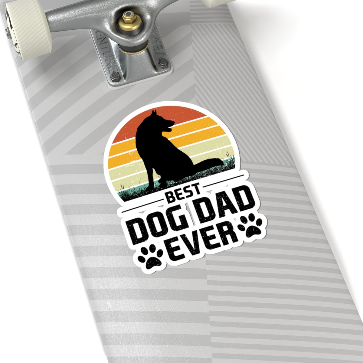 Best Dog Dad Ever Kiss-Cut Sticker