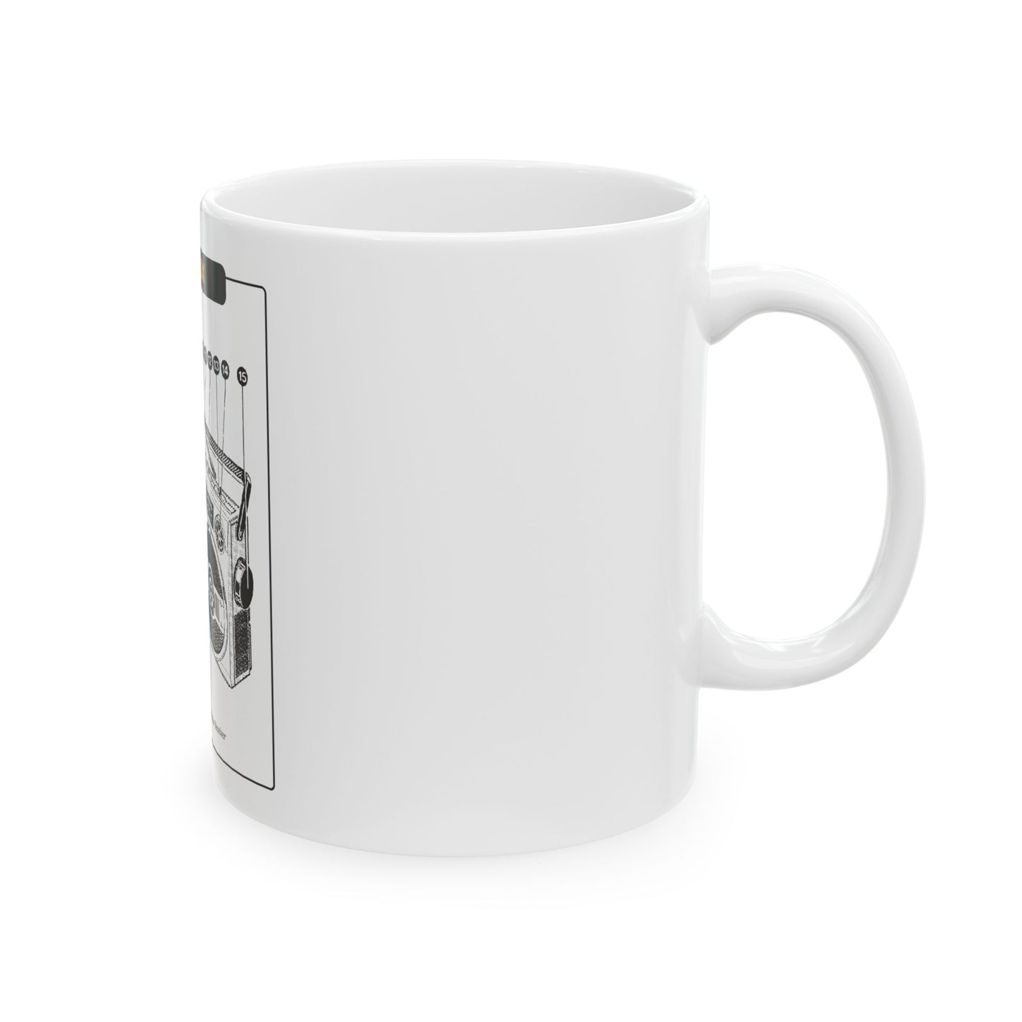 Boombox Blueprint Mug
