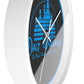 Malt Whiskey Bottles Wall Clock | Blue Logo Liquor Bar Decor
