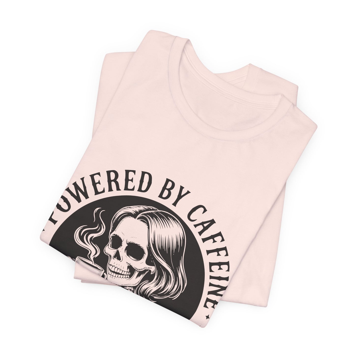 Powered by Caffeine and Chaos Skeleton Tee