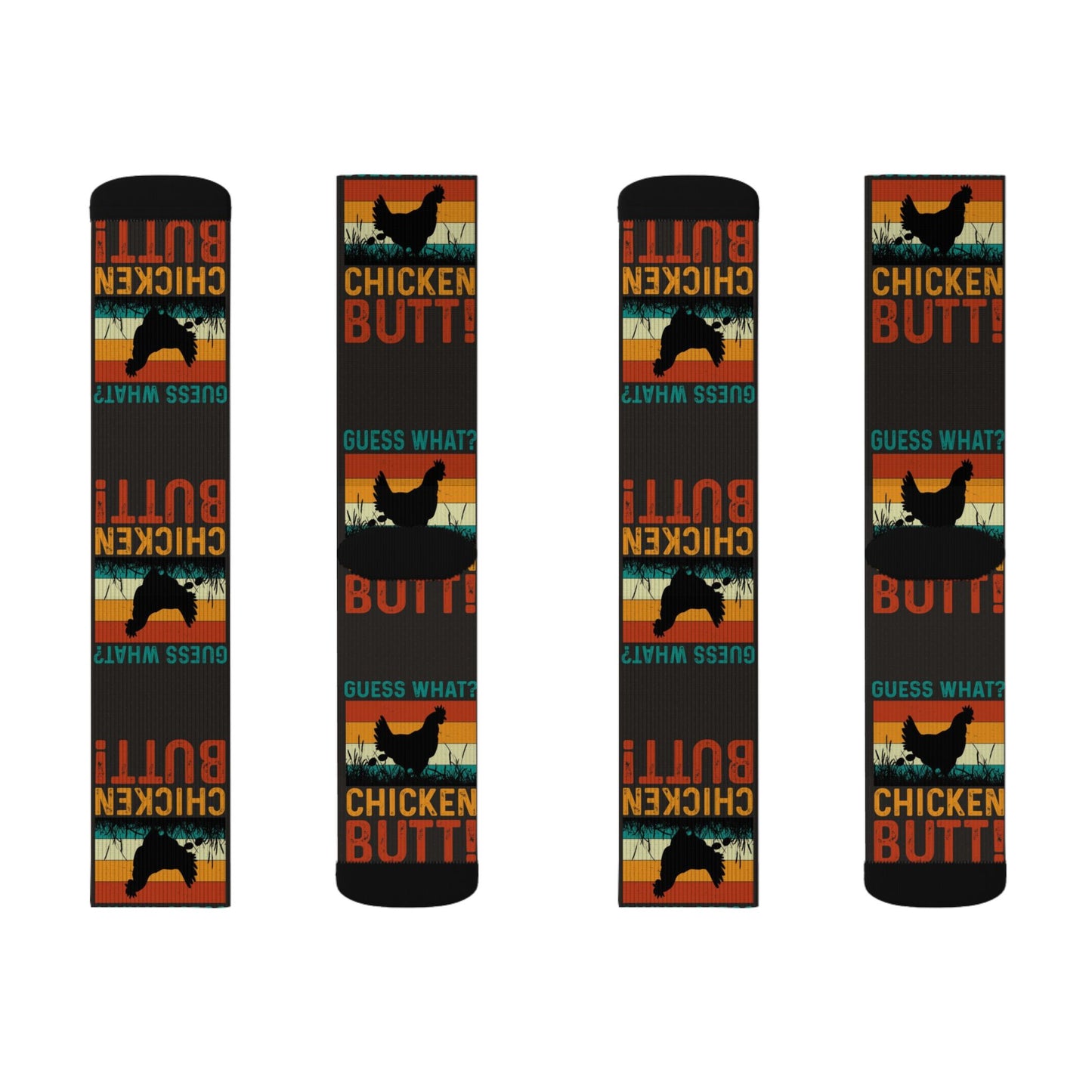 Guess What? Chicken Butt! Crew Socks