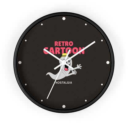 Retro Cartoon Ghost Wall Clock