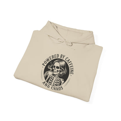 Powered by Caffeine and Chaos Hoodie