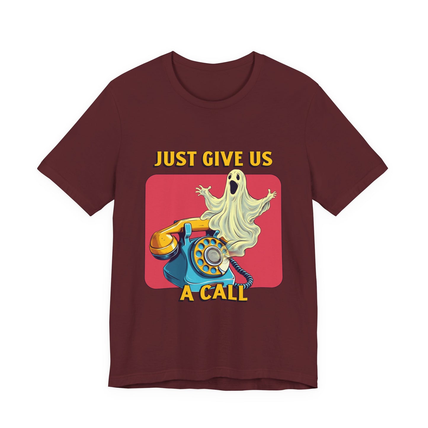 Just Give Us a Call Retro Ghost Hotline Tee