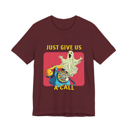Just Give Us a Call Retro Ghost Hotline Tee