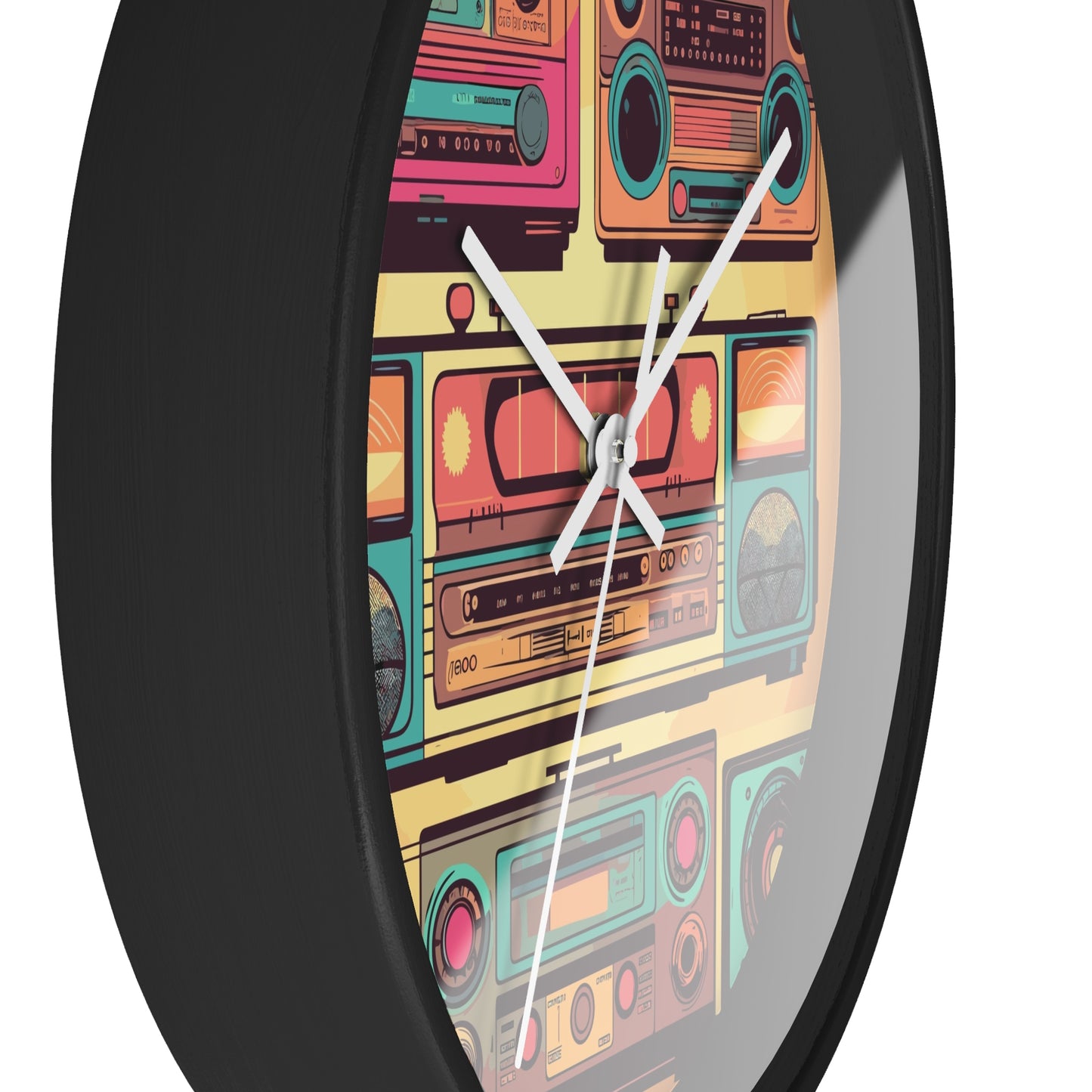 Boombox Collection Wall Clock