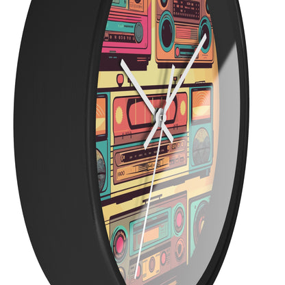 Boombox Collection Wall Clock