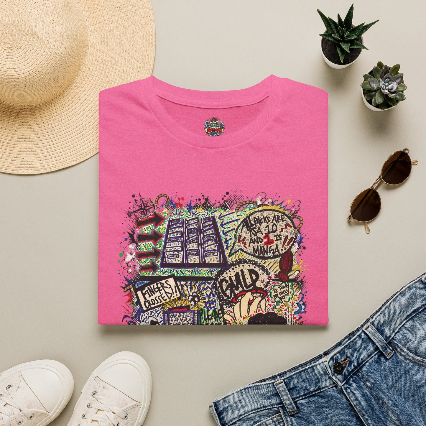 BreaksGPT Manga Card Breaker T-Shirt | Pirate Trading Card Graphic Tee Color Version