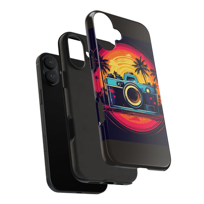 Retro Camera Sunset Tough Phone Case