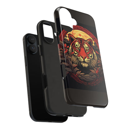 Tiger Wreath Tough Phone Case