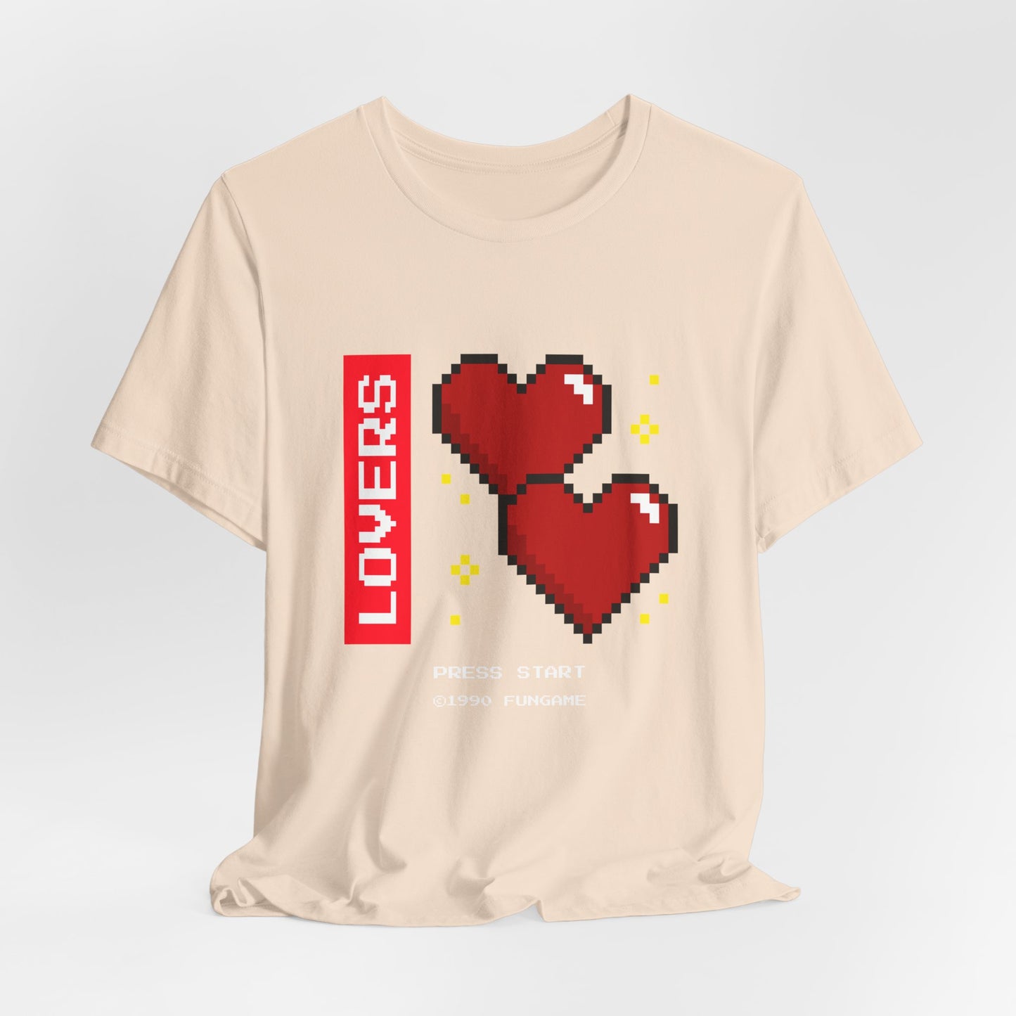 Lovers Press Start Pixel Hearts Tee
