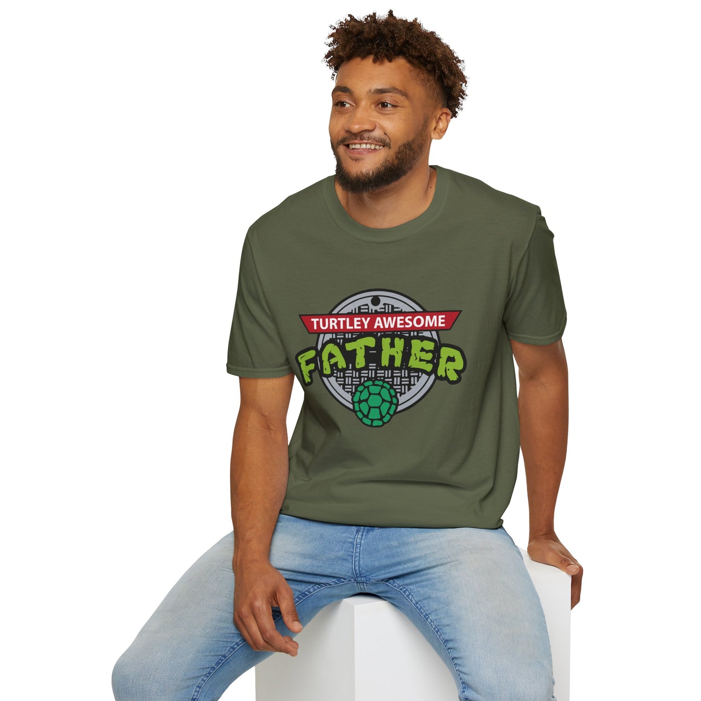 Turtley Awesome Father Tee