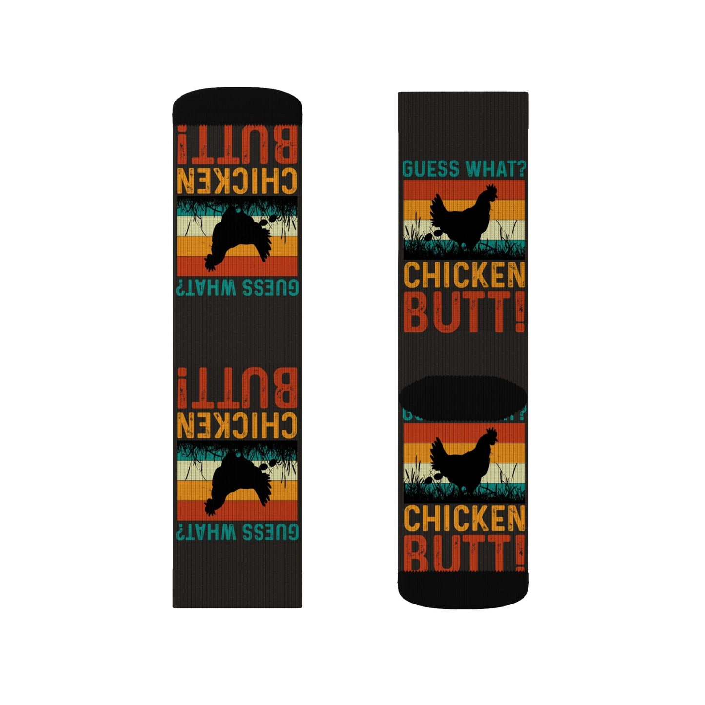 Guess What? Chicken Butt! Crew Socks