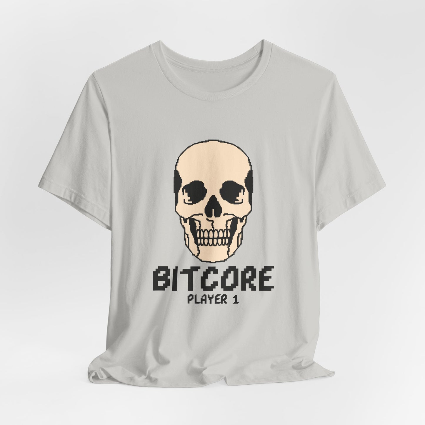 Bitcore Player 1 Pixel Skull Tee