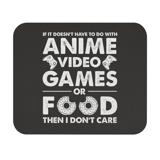 Anime, Video Games, or Food Mouse Pad