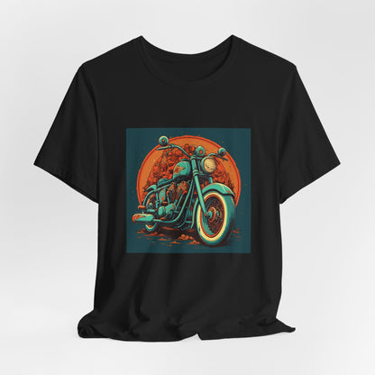 Classic Motorcycle Sunset Tee