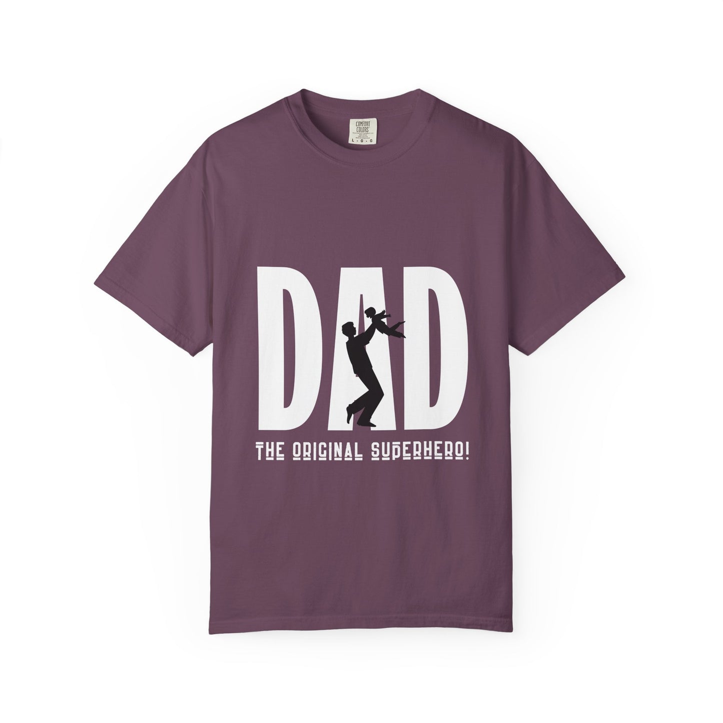 DAD The Original Superhero Shirt | Heavyweight Vintage Style Dad Tee | Perfect Father’s Day Gift