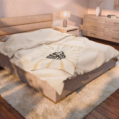 Mama Bear Needs a Nap Velveteen Plush Blanket
