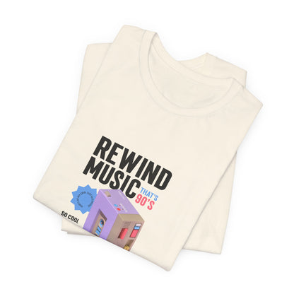 Rewind Music Cassette Tee