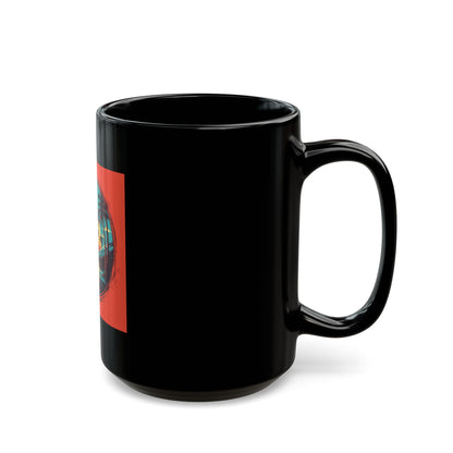 Palm Island Black Mug