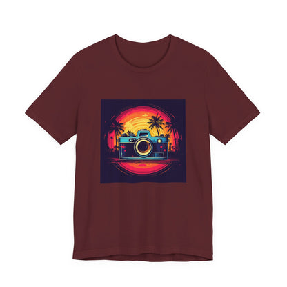Retro Camera Sunset Tee