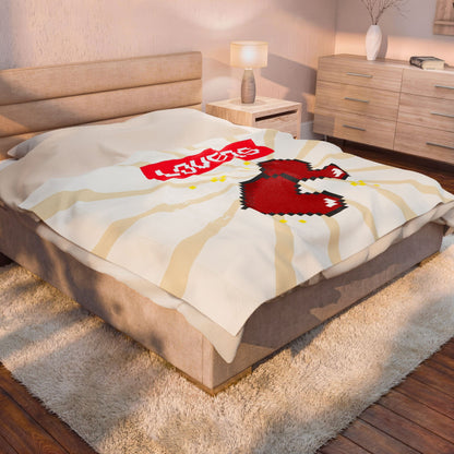 Lovers, Press Start Velveteen Plush Blanket