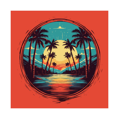 Palm Island Square Art Print