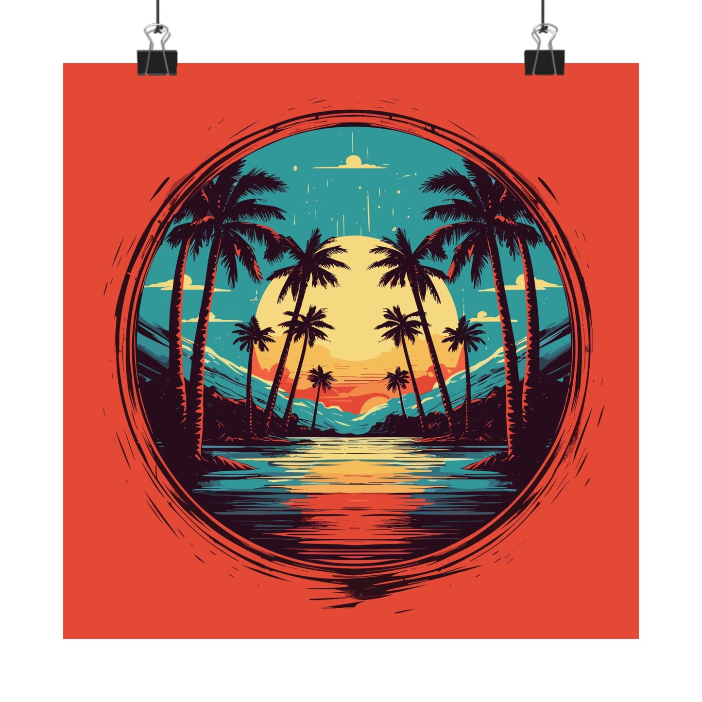 Palm Island Square Art Print