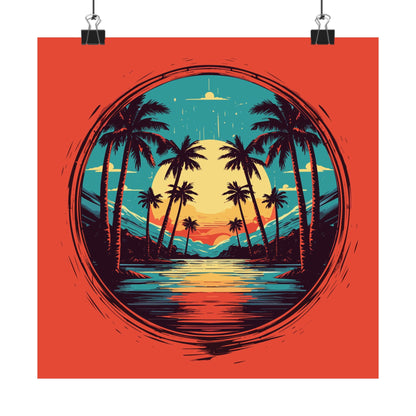 Palm Island Square Art Print