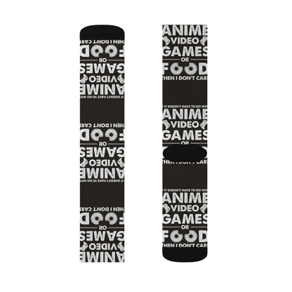 Anime, Video Games, or Food Crew Socks