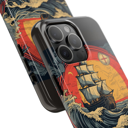 Tall Ship Storm Tough Phone Case