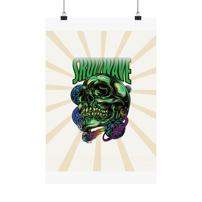 Skullwave Retro Poster