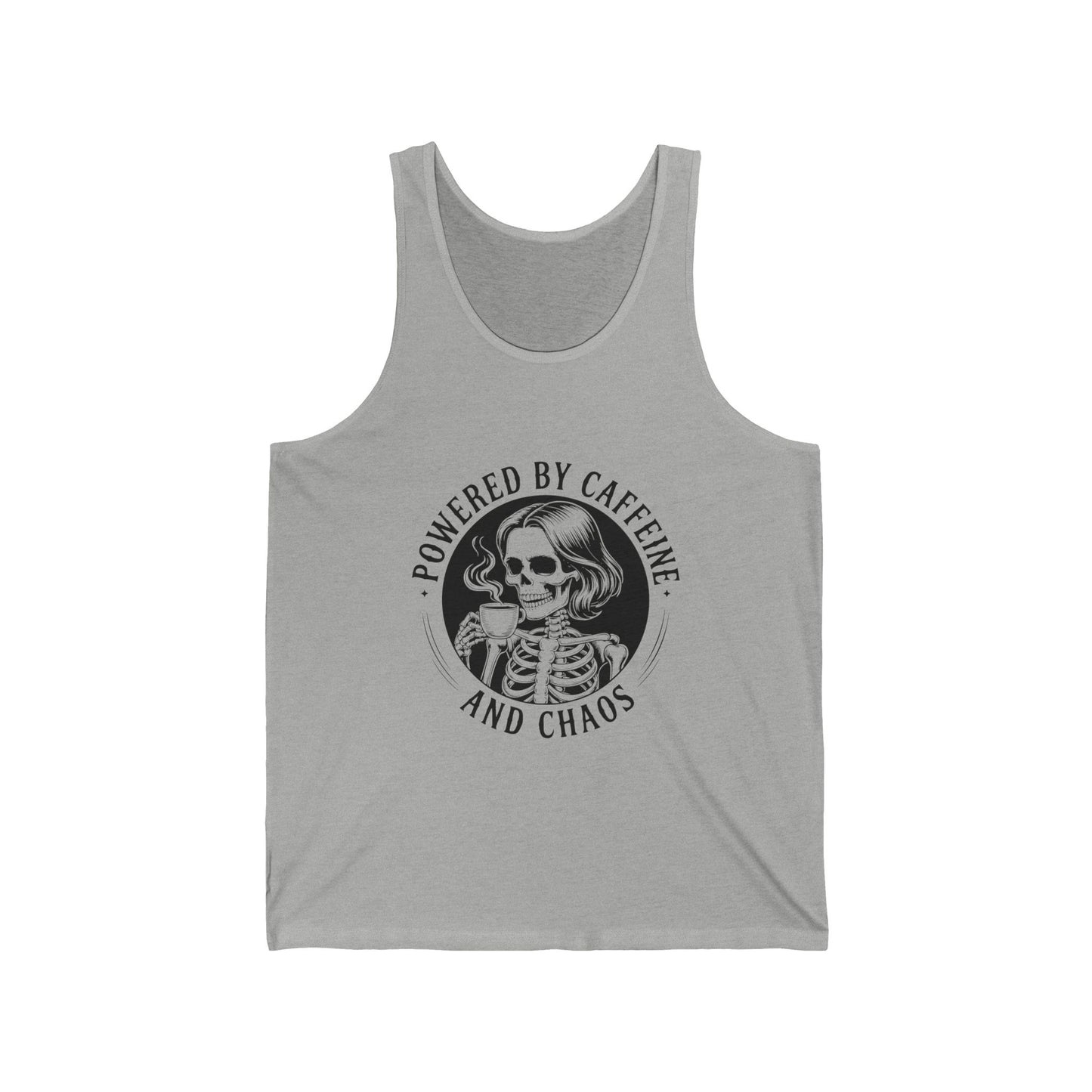 Powered by Caffeine and Chaos Tank Top